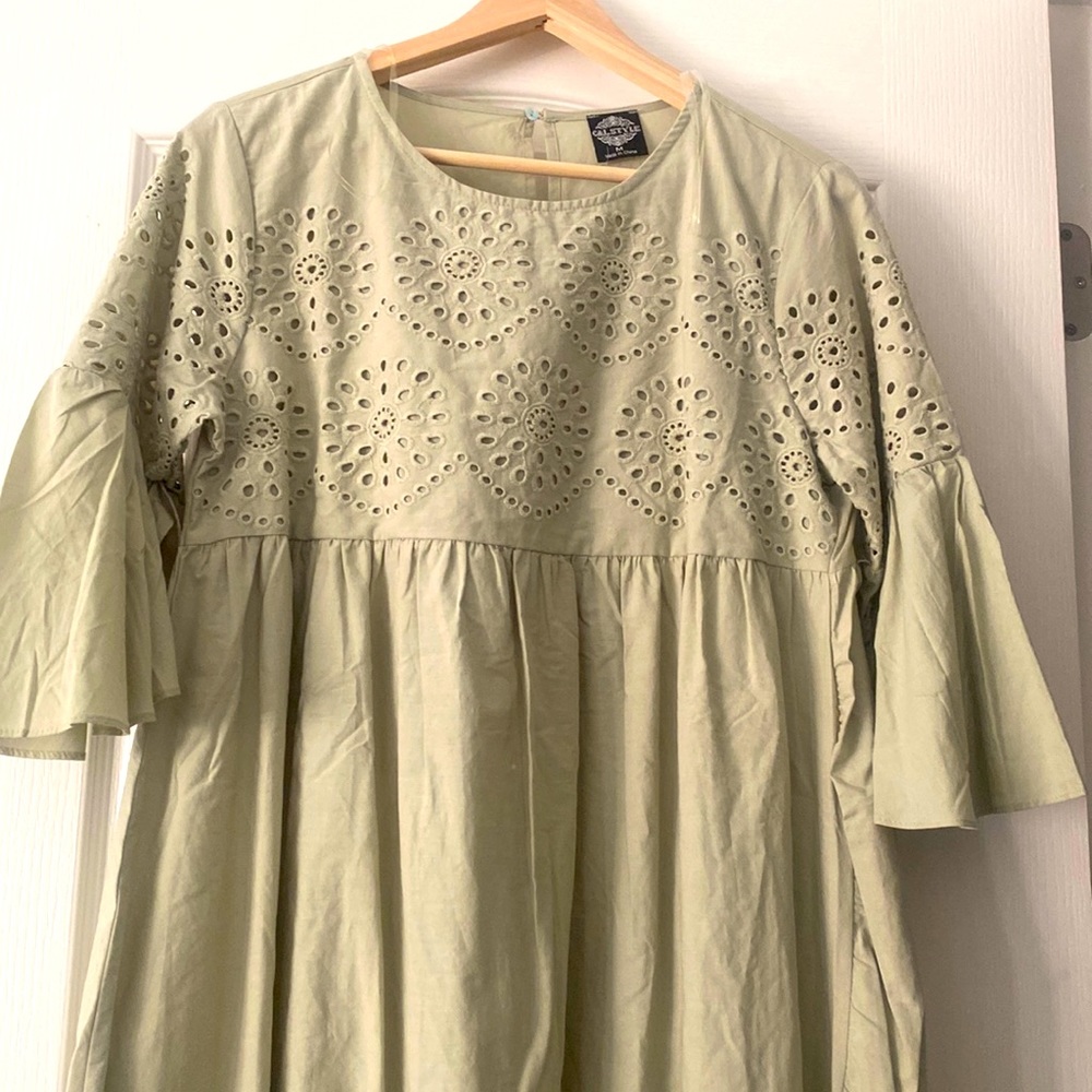 Calstyle dress seafoam green. Size M